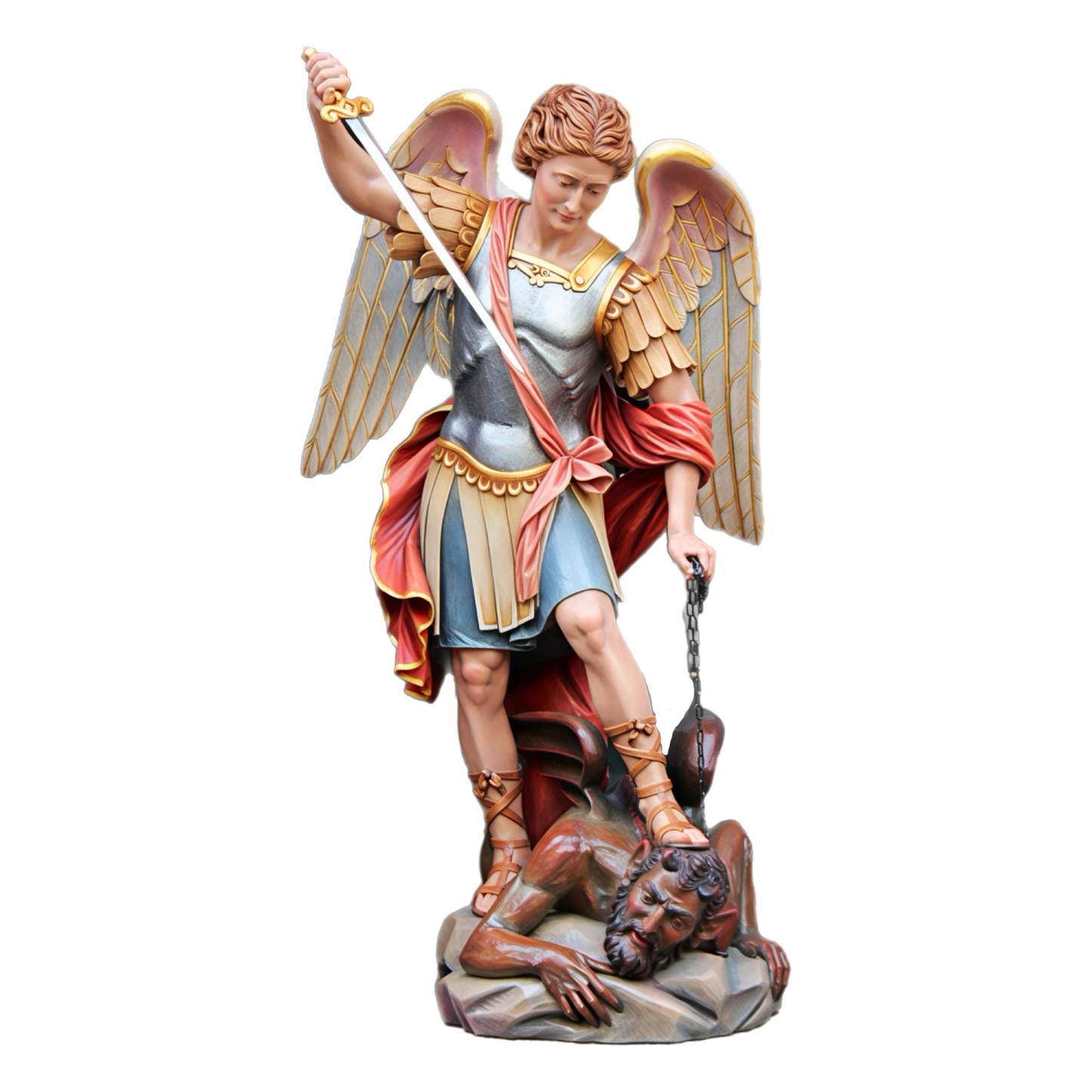 St. Michael the Archangel | Ferdinand Stuflesser 1875 | Hand-carved Statuary