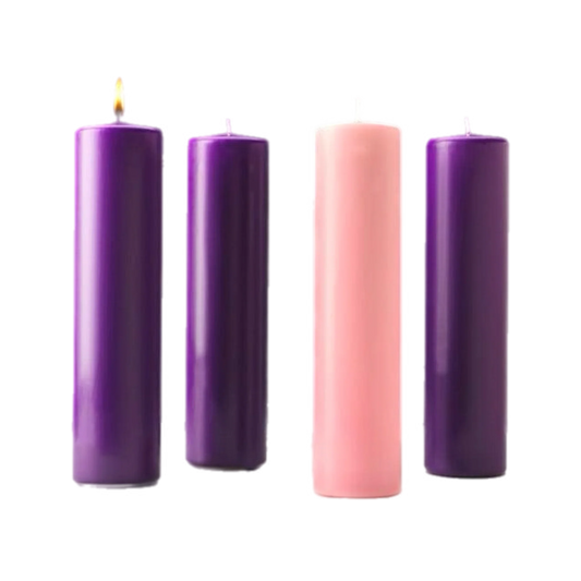 Stearine Pillar Advent Candles