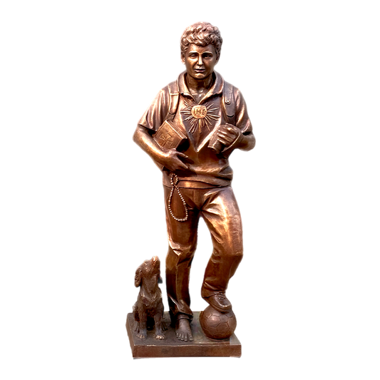 St. Carlo Acutis | Dog and Ball | Bronze