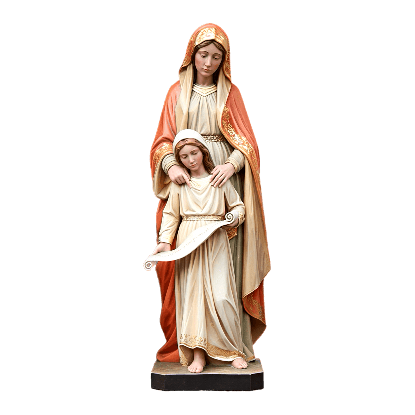 St. Ann with Mary | Ferdinand Stuflesser 1875 | Hand-carved Statuary