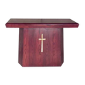 Woerner W515 series wood altar with brass cross