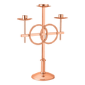 Excelsis 1100-198 wedding candelabra in bronze with intertwined rings