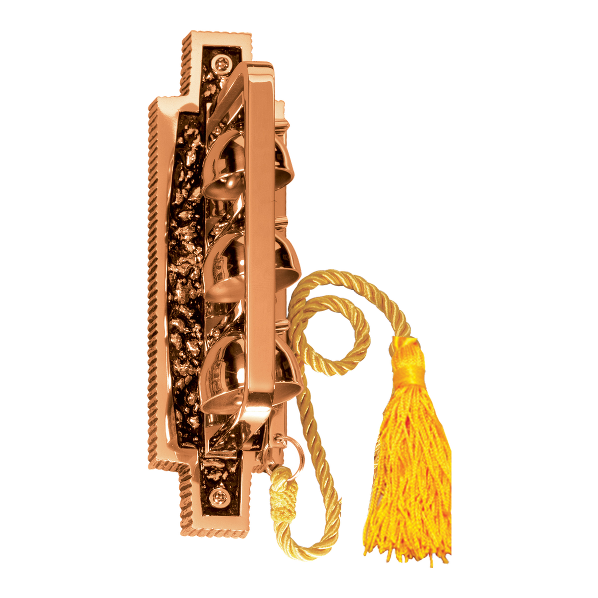 Excelsis 1102-44 bronze sanctuary wall bells with tasseled pull cord