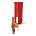 Excelsis 1103-168 wall sanctuary lamp shown in bronze with red glass; glass sold separately for candle version