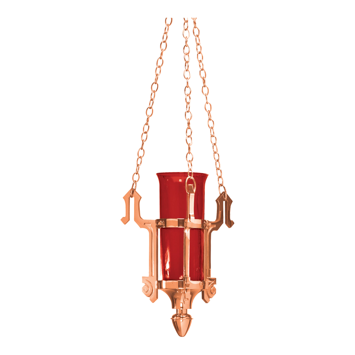 Excelsis 1113-50 bronze hanging sanctuary lamp; glass shown is sold separately