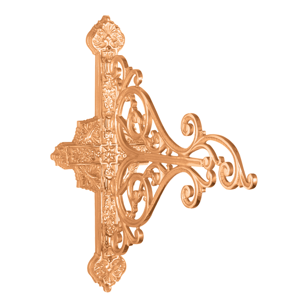 Excelsis 1119-80 ornate sanctuary lamp wall bracket shown in bronze