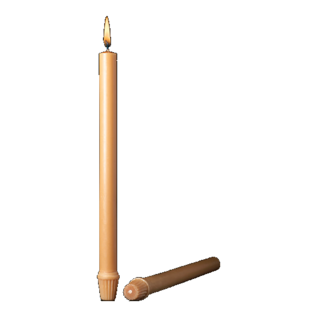 Unbleached 51% Beeswax Altar Candles — authentic catalog family photograph; size varies by option
