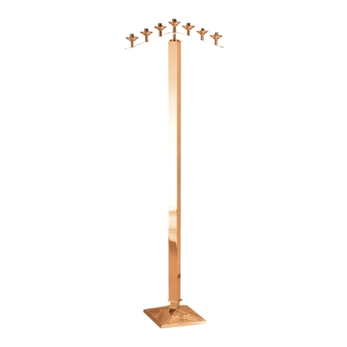 Excelsis 200-11 seven-light candelabra in high-polish bronze — exact 2026 catalog photograph. Alternate metal and finish options not pictured.
