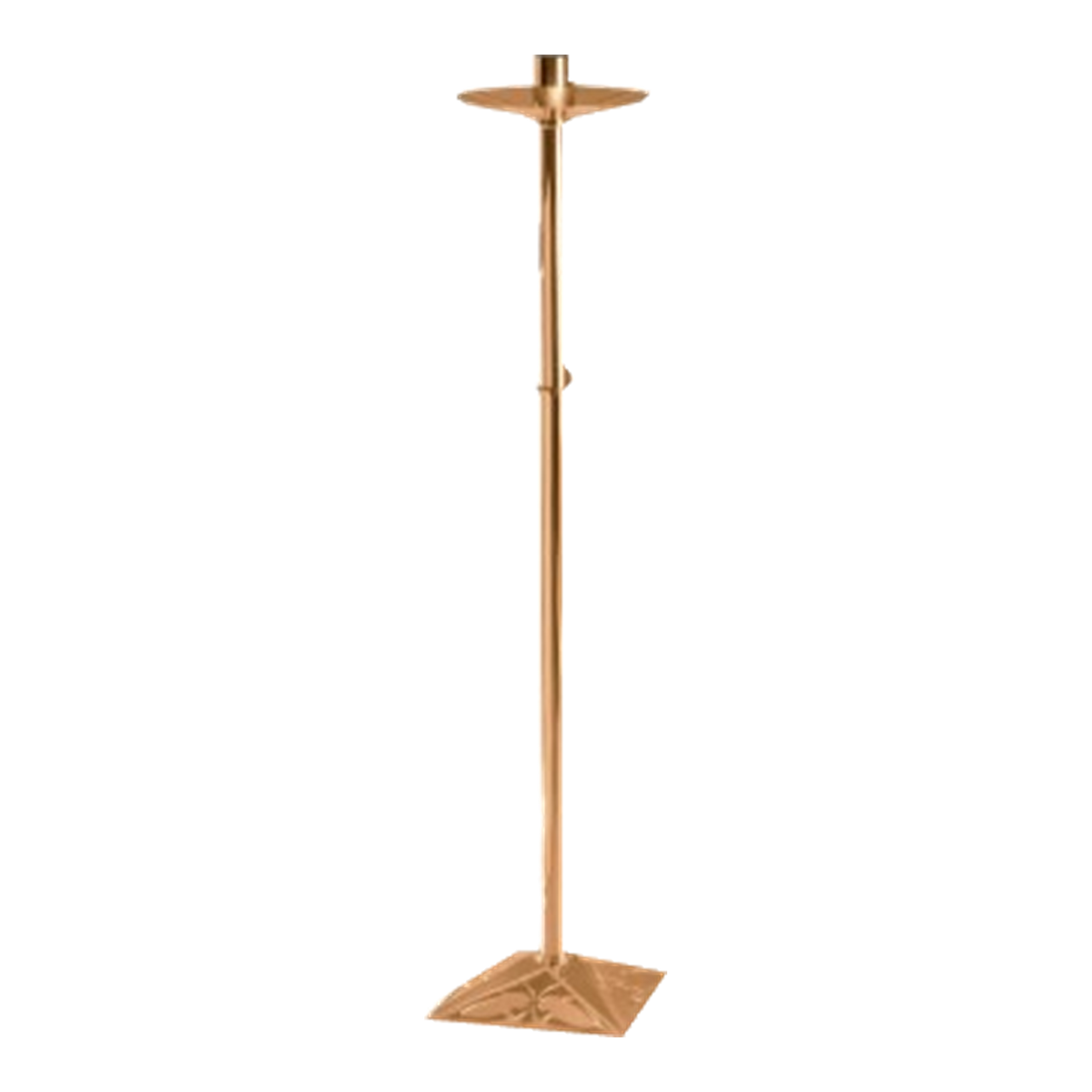 Excelsis 200-175 processional candlestick, high-polish bronze as pictured — exact 2026 catalog photograph. Other metal/finish options not pictured.