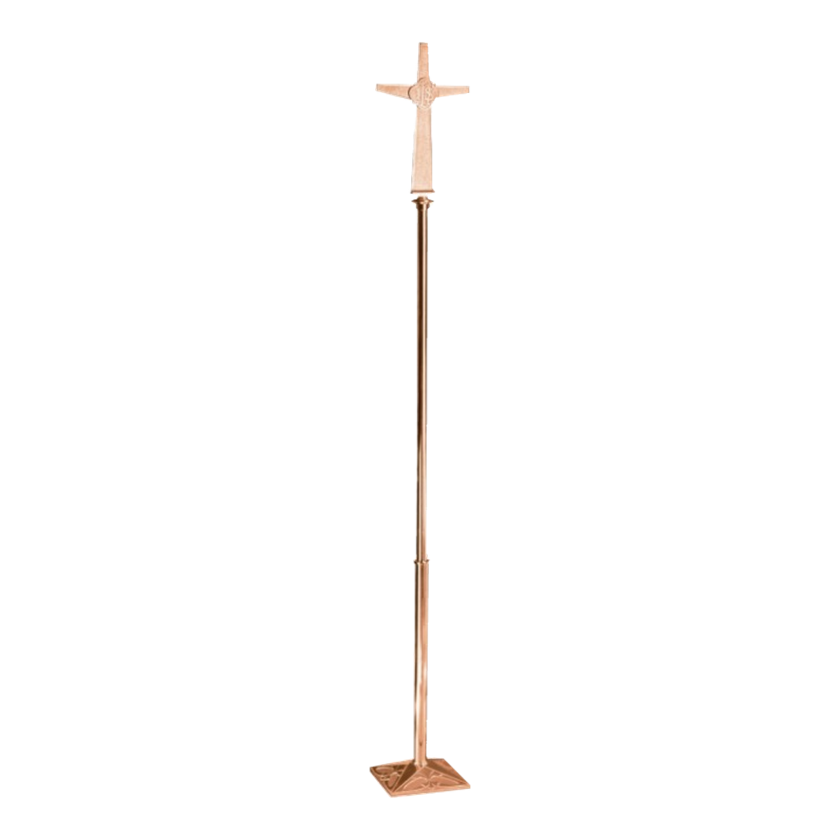 Excelsis 200-210 processional crosses, high-polish bronze as pictured — exact 2026 catalog photograph. Other metal/finish options not pictured.
