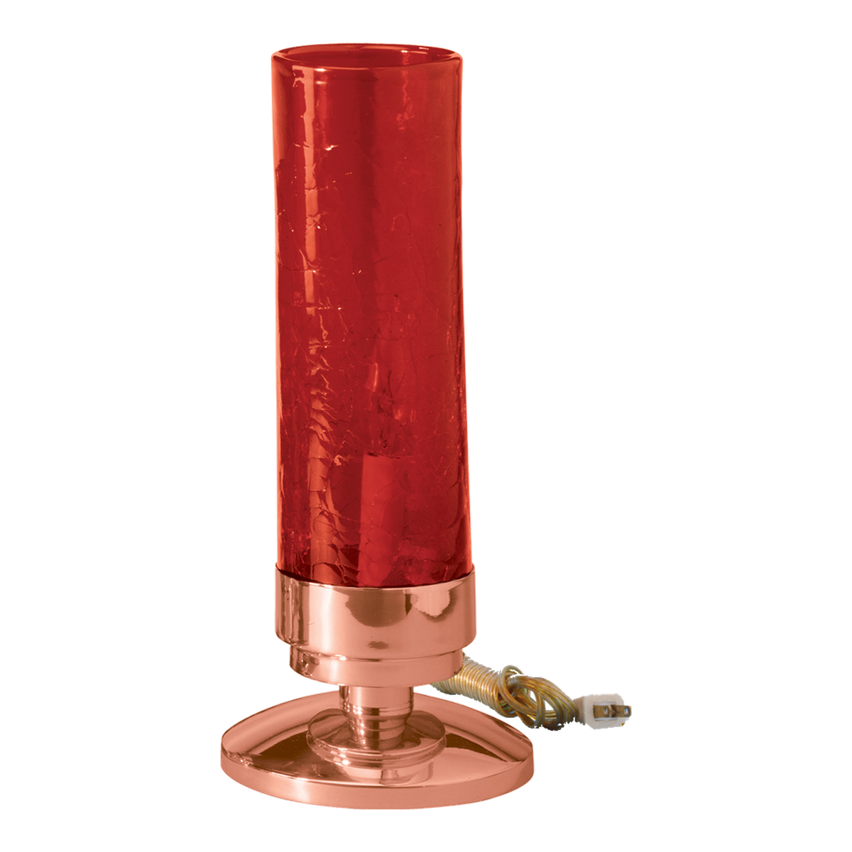 Excelsis 216-201-14 bronze electric sanctuary lamp with red cylinder and cord