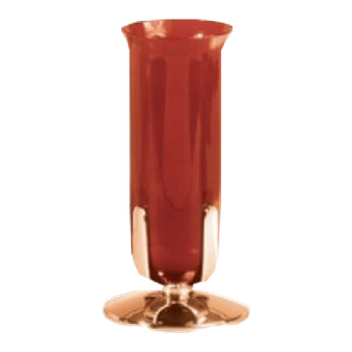 Excelsis 216-47 altar sanctuary lamp; red glass shown is sold separately and not included; high-polish bronze as pictured