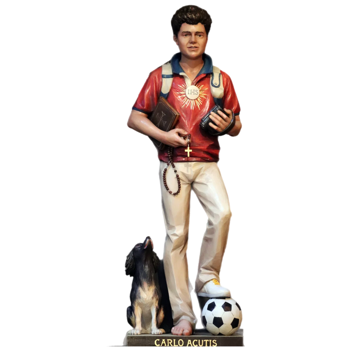St. Carlo Acutis | Ferdinand Stuflesser 1875 | Hand-carved Statuary – product image