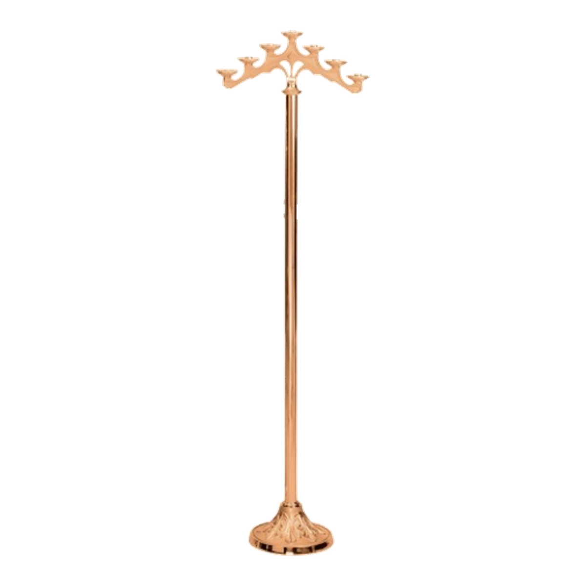 Excelsis 232-208 seven-light candelabra in high-polish bronze — exact 2026 catalog photograph. Alternate metal and finish options not pictured.