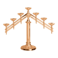 Excelsis 232-9 seven-light candelabra in high-polish bronze — exact 2026 catalog photograph. Alternate metal and finish options not pictured.