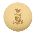 Alviti Creations 370G engraved Marian scale paten, high polished gold