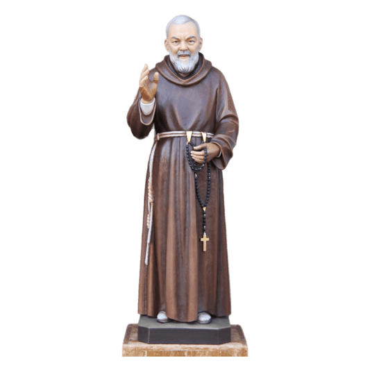 Custom Wood Carvings - St. Pio Ferdinand Stuflesser