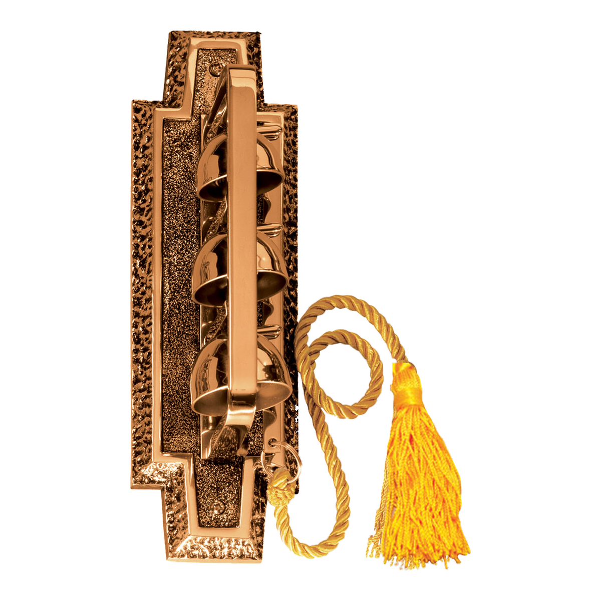 Excelsis 387-44 bronze sanctuary wall bells with tasseled pull cord