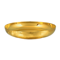 Alviti Creations 390G textured bowl paten, 24K gold plate