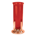 Excelsis 411-47 sanctuary lamp in bronze; glass shown is sold separately on candle version