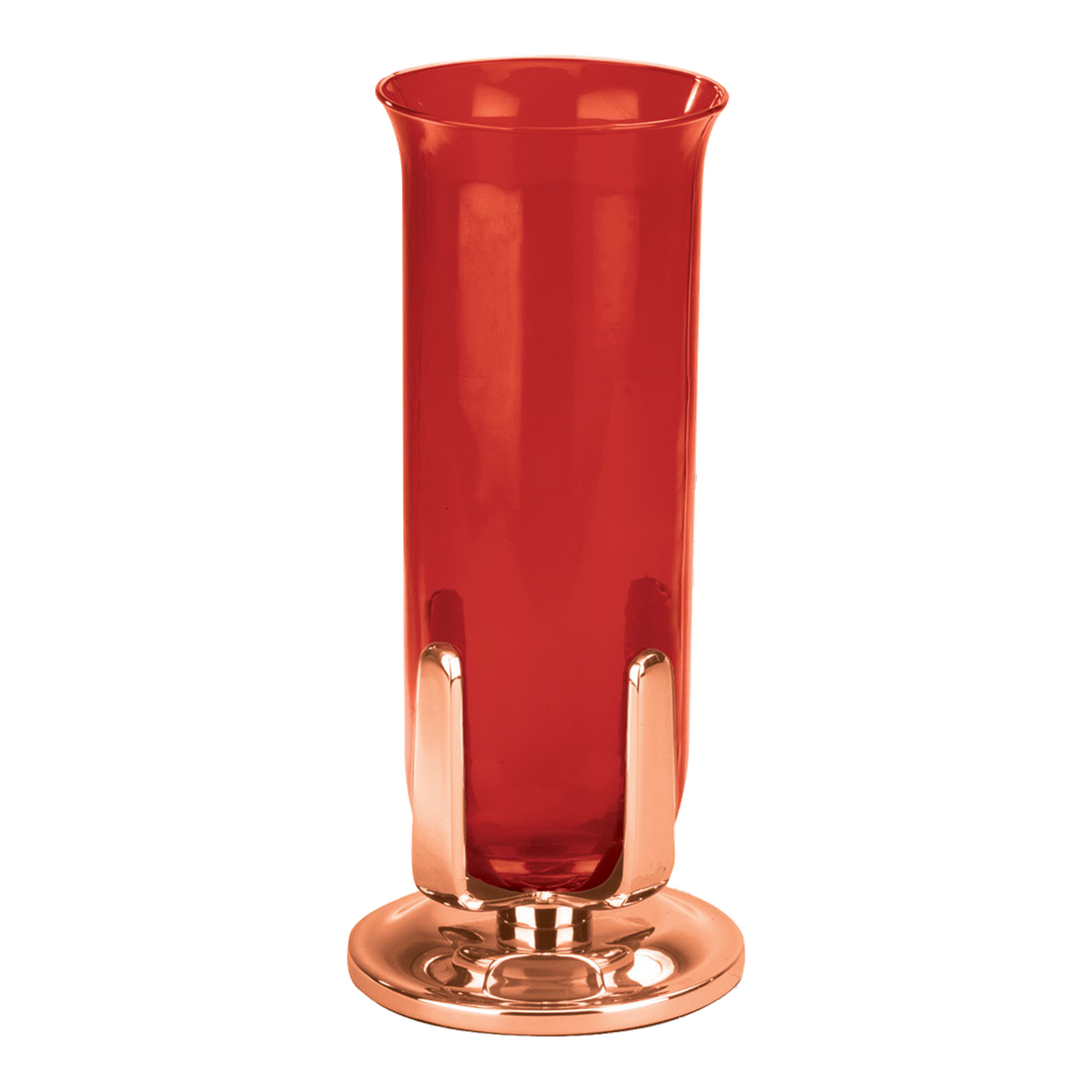 Excelsis 411-47 sanctuary lamp in bronze; glass shown is sold separately on candle version