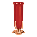 Excelsis 499-47S sanctuary lamp in bronze; glass shown is sold separately on candle version