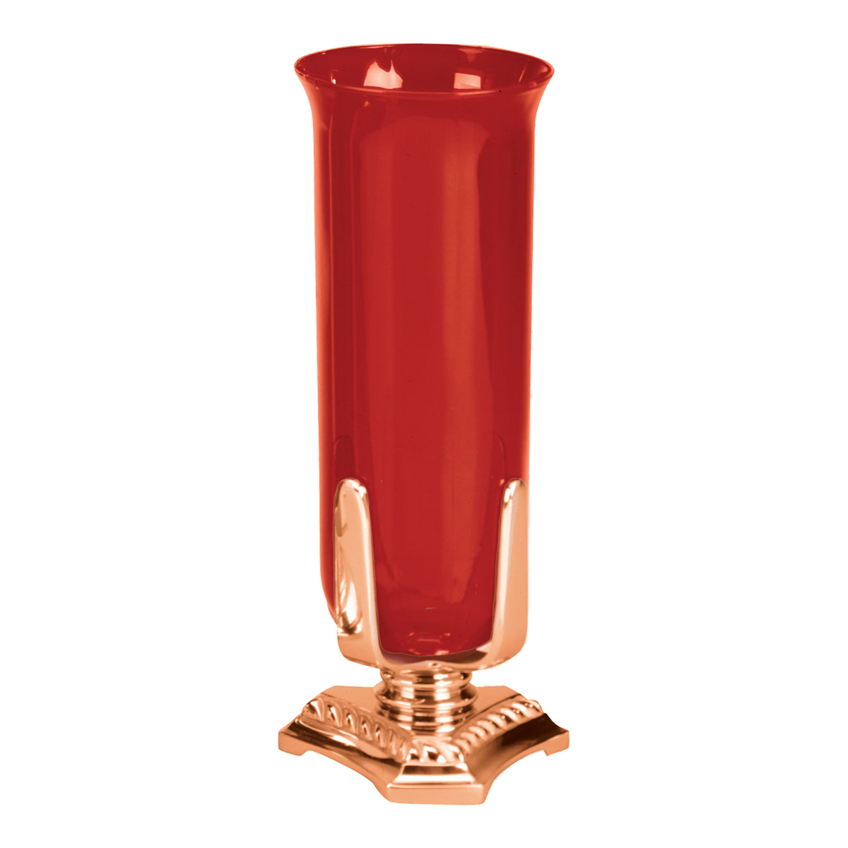 Excelsis 499-47S sanctuary lamp in bronze; glass shown is sold separately on candle version