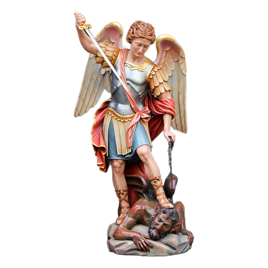 St. Michael the Archangel | Ferdinand Stuflesser 1875 | Hand-carved Statuary