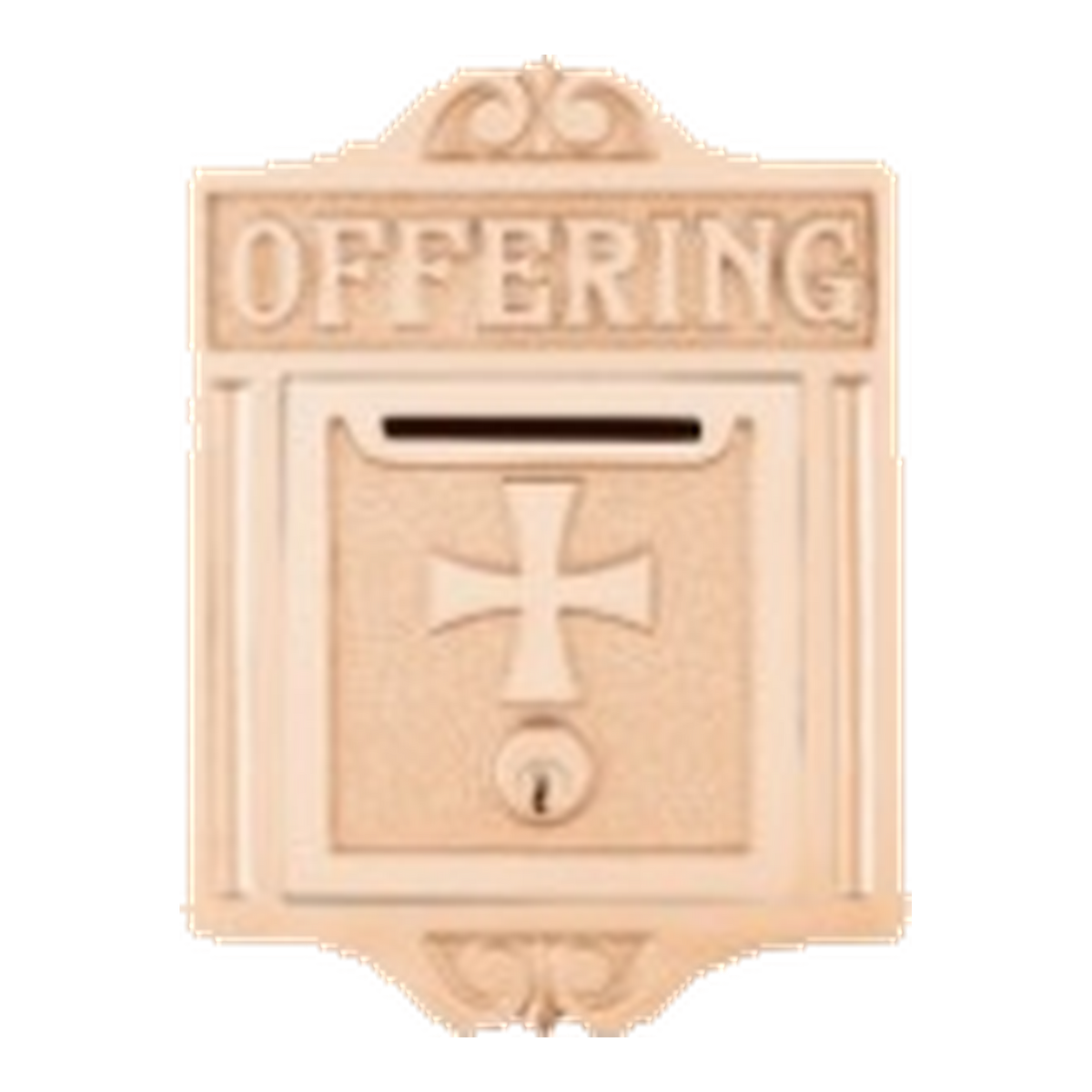 Excelsis 629-98 bronze offering box, Offering inscription
