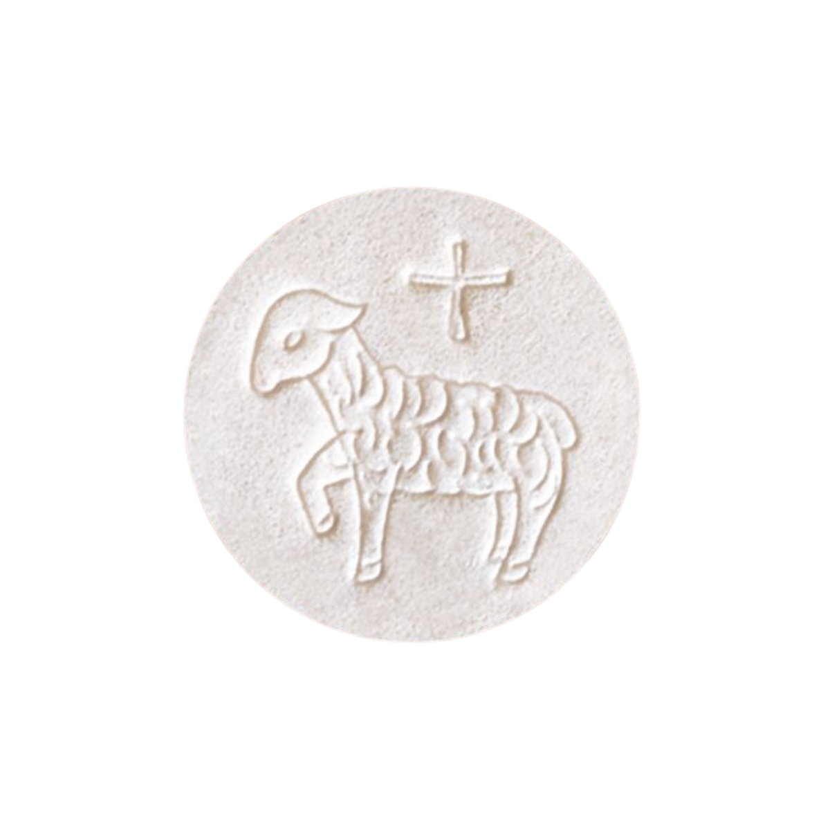 Altar Bread | White Host | Lamb Design | 1-3/8" (35mm)