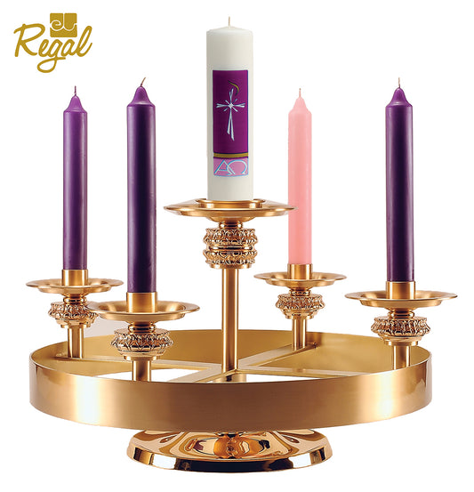 51FAW15 Advent Wreath with Stand – Ste. Emilion Church Goods