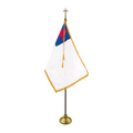 Christian Flag | Indoor | Oak Pole | Complete Set