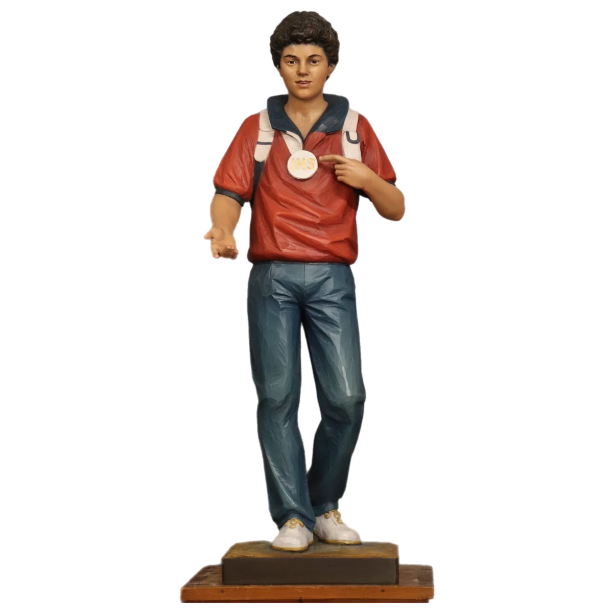 St. Carlo Acutis | Ferdinand Stuflesser 1875 | Hand-carved Statuary – alternate view 5