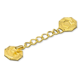 Alviti Creations 8435G cope clasp, 24K gold plate