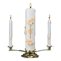 Holy Matrimony | SCULPTWAX® Wedding Candle Ensemble — Gold and Cream