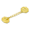 Alviti Creations 8570G cope clasp, 24K gold plate