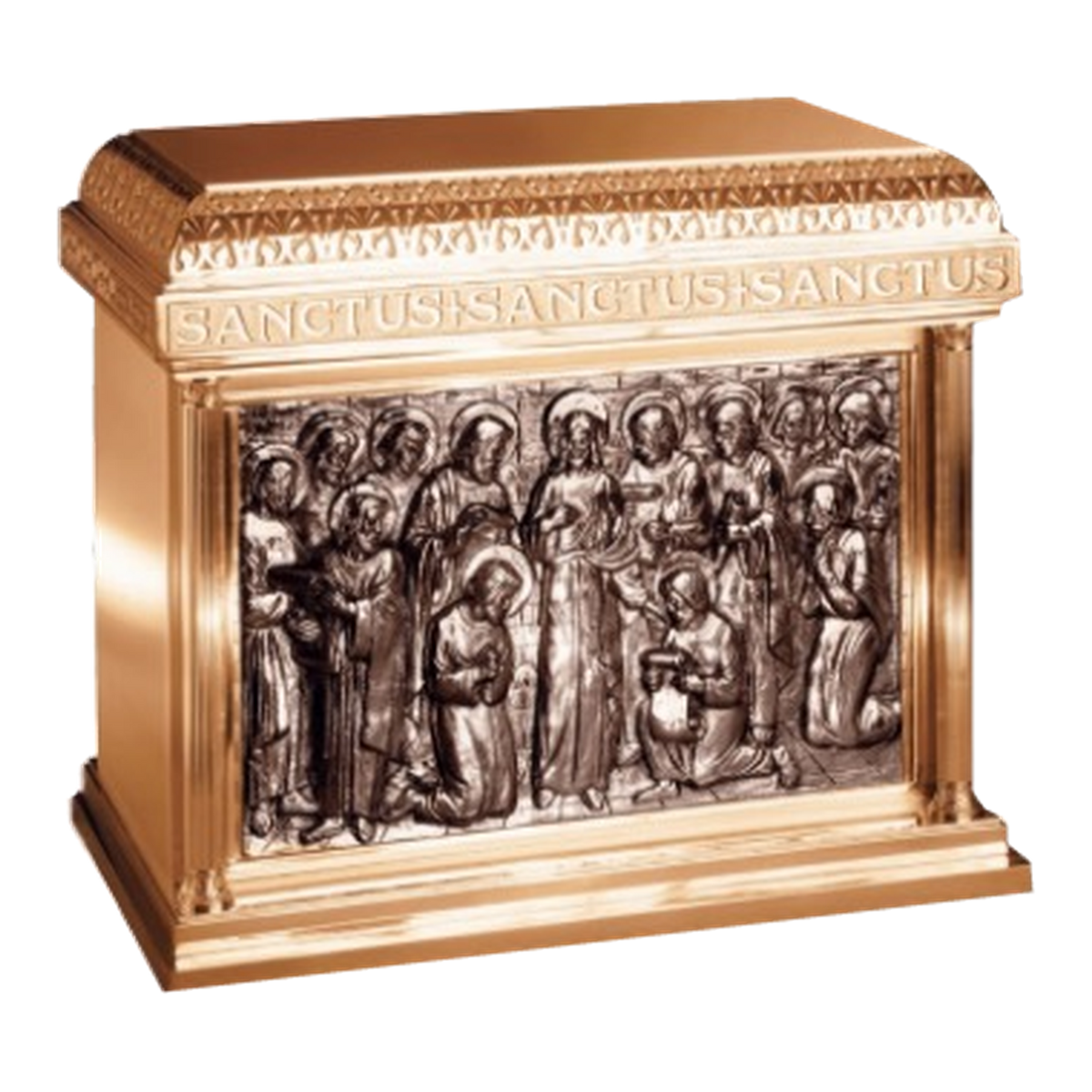 Excelsis 8625 bronze tabernacle in high-polish and satin combination finish — exact 2026 catalog photograph; satin alternative not depicted.