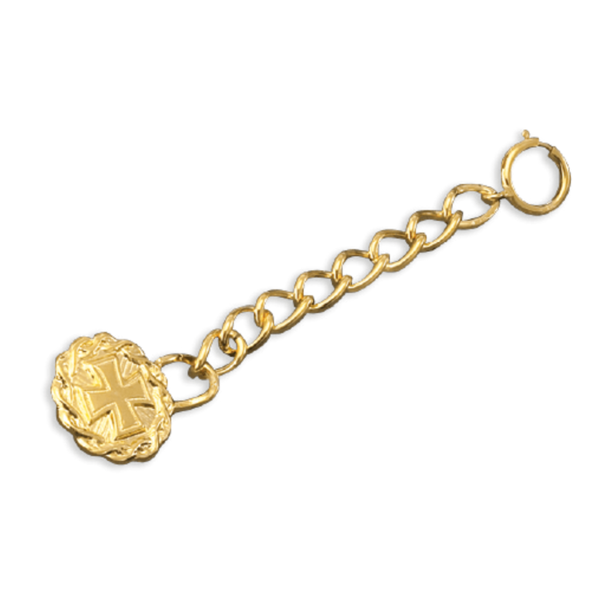 Alviti Creations 8644G tabernacle key ring, 24K gold plate
