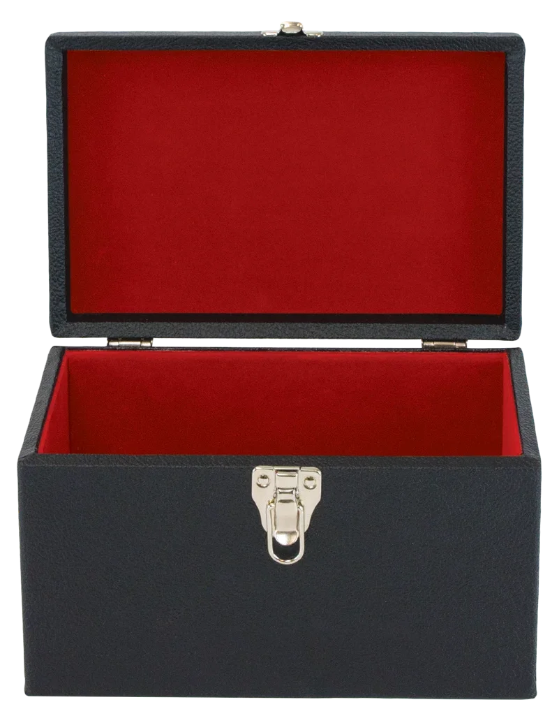 Alviti Creations 8850 black chalice case with red velvet interior