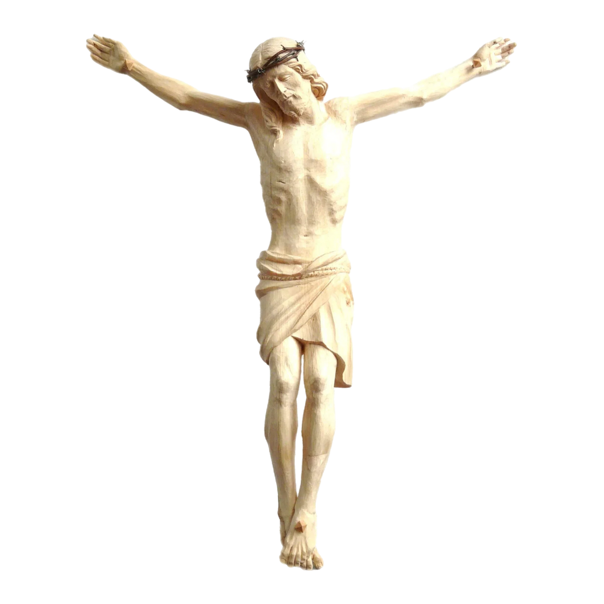 Ferdinand Stuflesser 1875 hand-carved crucifix, third style