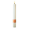 EXALTED™ | EXIMIOUS® | Complementing Paschal Candles — single candle design shown; sold as a pair