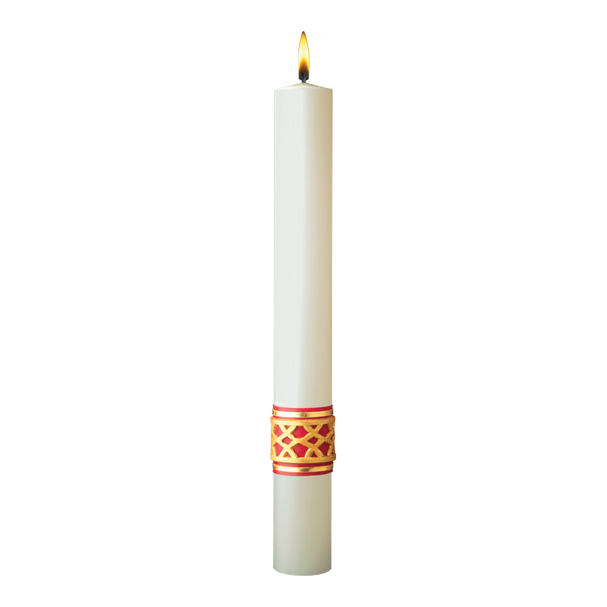 EXALTED™ | EXIMIOUS® | Complementing Paschal Candles — single candle design shown; sold as a pair