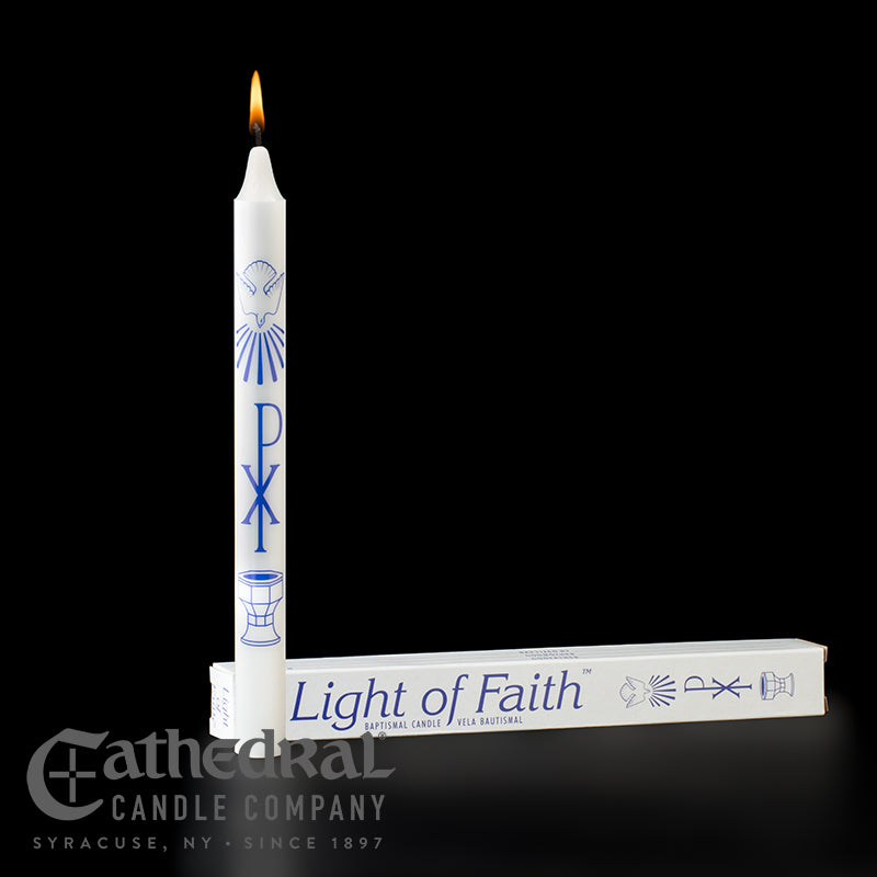 LIGHT OF FAITH BAPTISM CANDLE