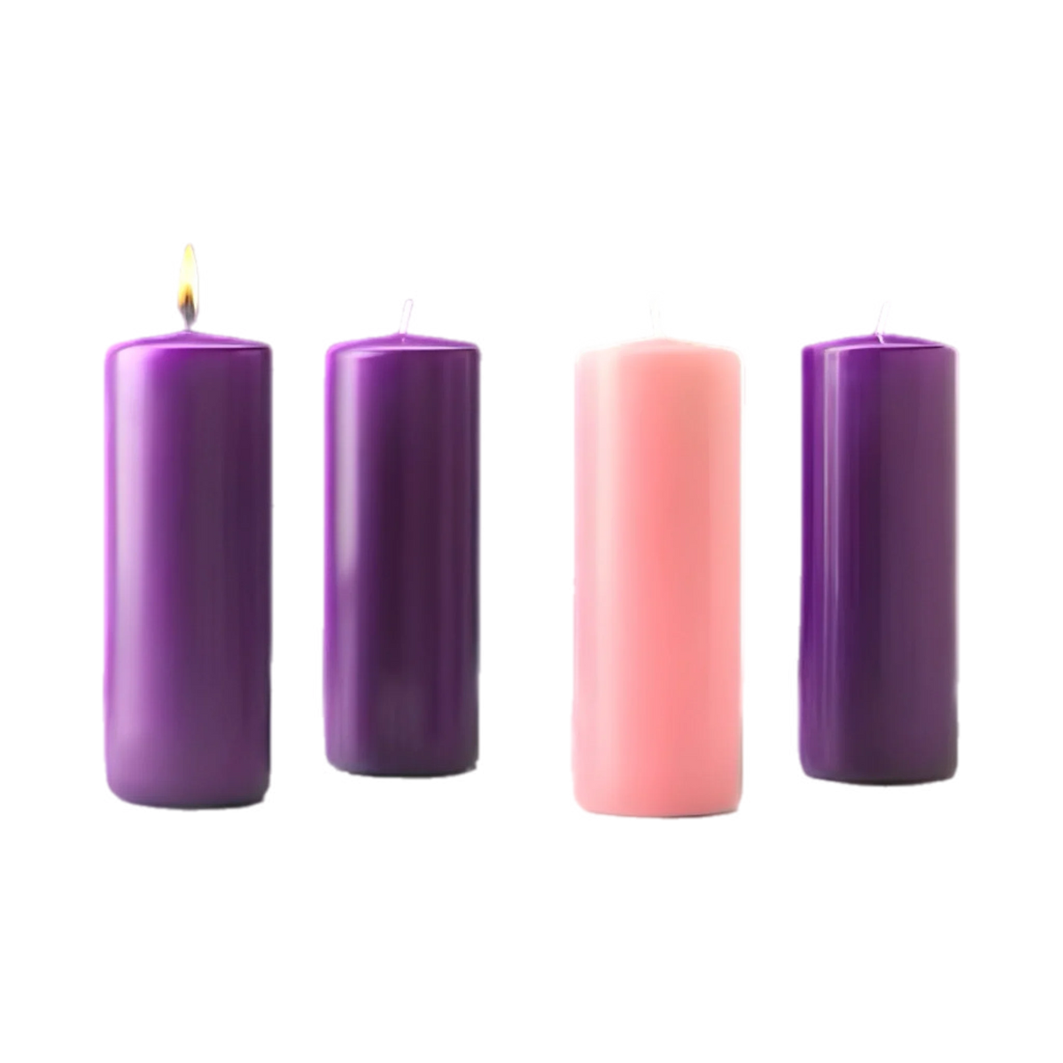 Stearine Pillar Advent Candles
