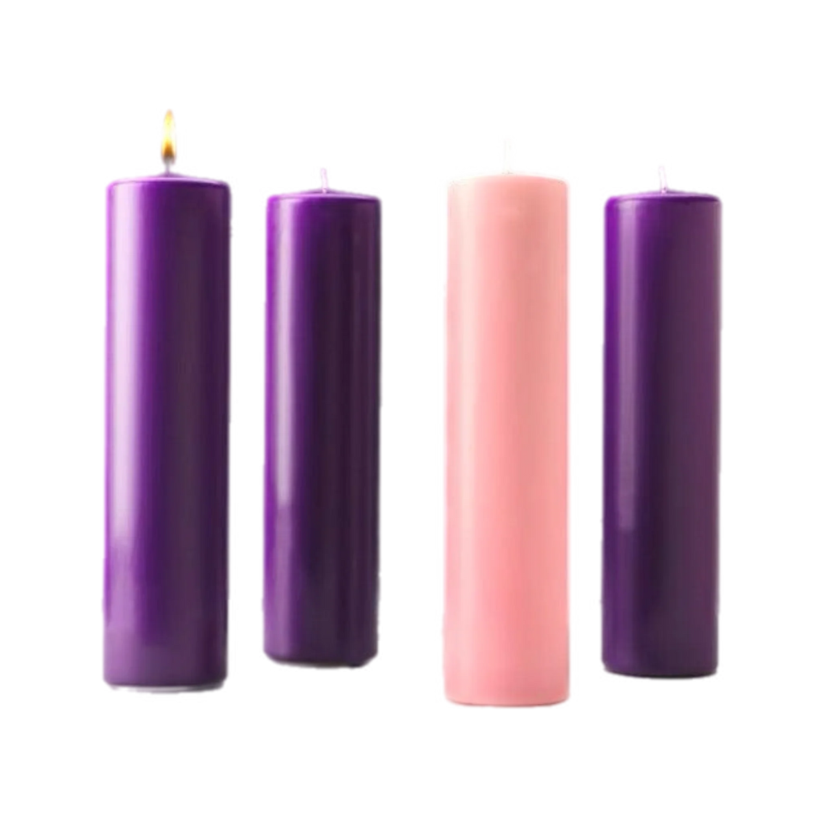Stearine Pillar Advent Candles