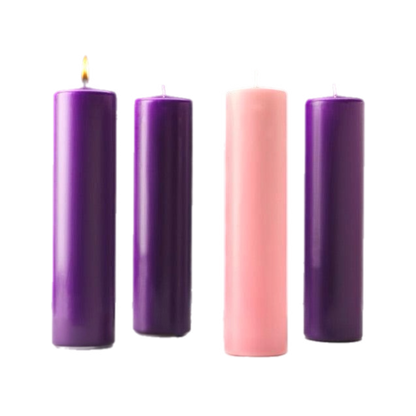 Stearine Pillar Advent Candles