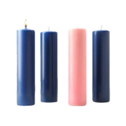 Stearine Pillar Advent Candles