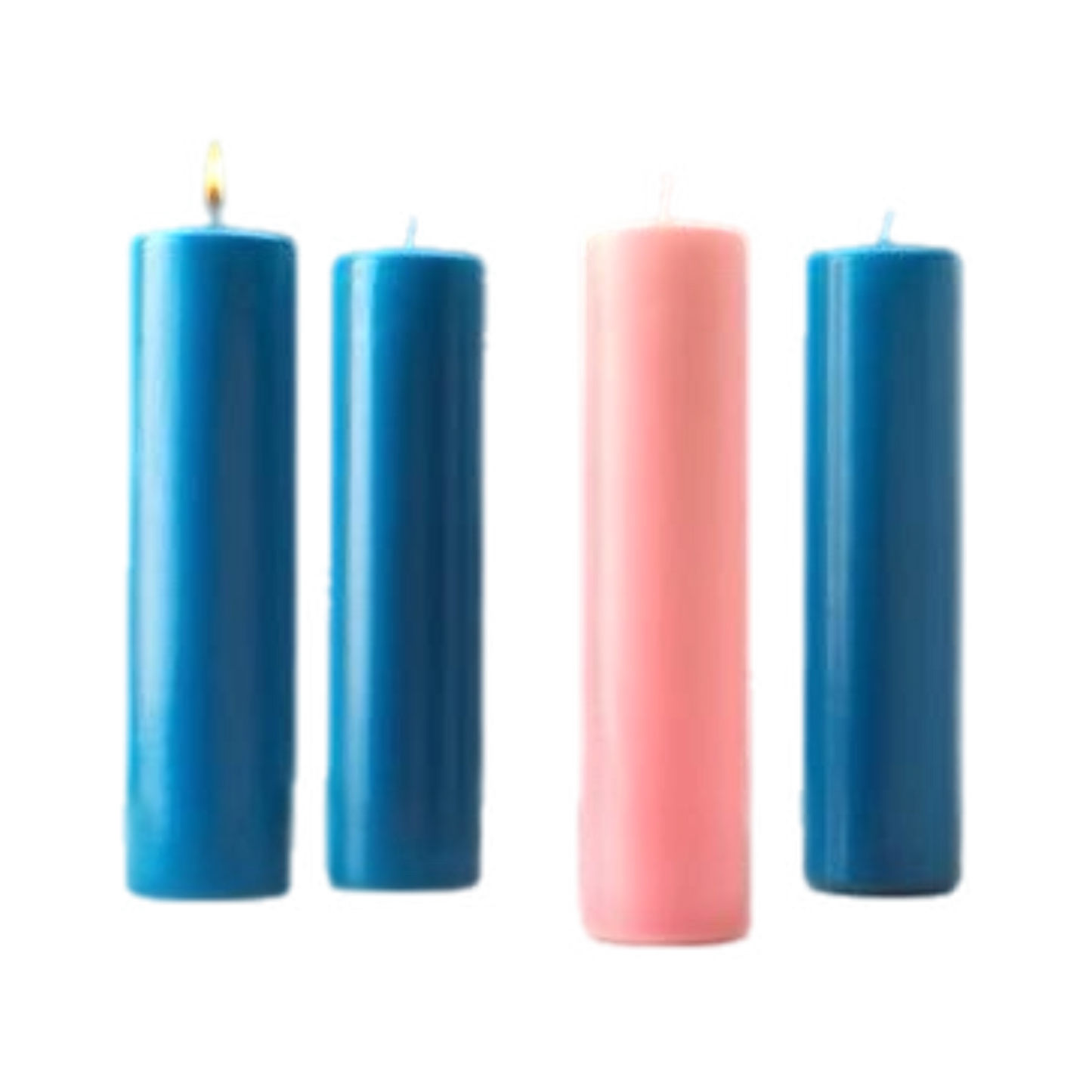 Stearine Pillar Advent Candles