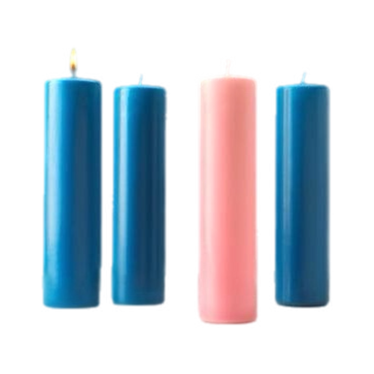 Stearine Pillar Advent Candles