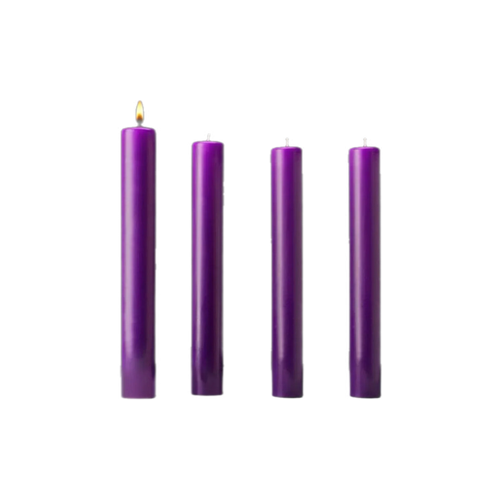 Cathedral Candle Company 51% beeswax Advent candle set for church Advent wreaths, view 2